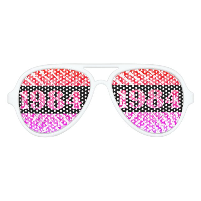 1984 40. Geburtstag Partybrille (Vorderseite)