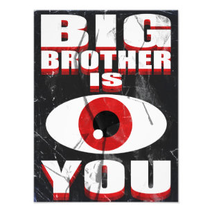 1984 Big Brother beobachtet Euch Poster