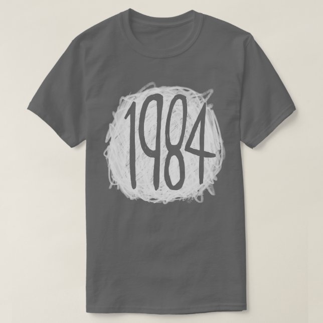 1984 Geburtstag oder Orwell 1984 T-Shirt (Design vorne)