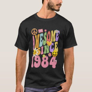 1984 Geburtstag Vintager Hippie Retro Phantastisch T-Shirt