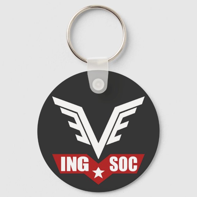 1984 INGSOC Party Logo Key Ring Schlüsselanhänger (Vorderseite)