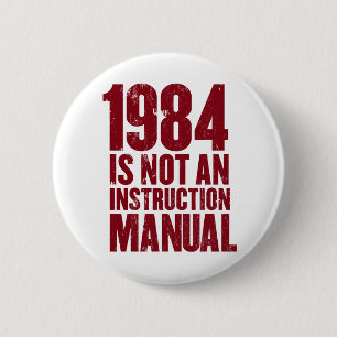 1984 ist nicht ein Anweisungs-Handbuch-Knopf Button