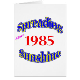1985 ausgebreiteter Sonnenschein