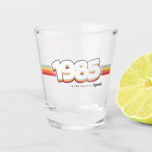 1985 Die Geburt von Legenden Schnapsglas
