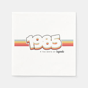 1985 Die Geburt von Legenden Serviette