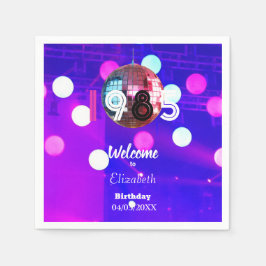 1985 Disco Ball 40. Geburtstags-Party Einladung Serviette