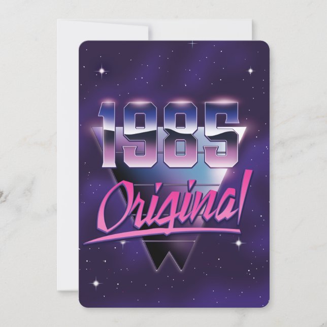 1985 Original Dankeskarte (Vorderseite)