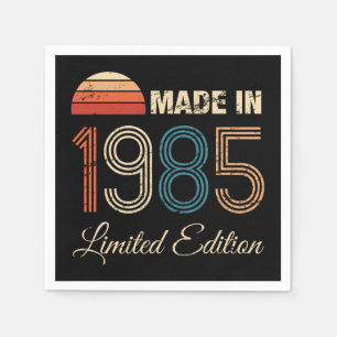1985 Vintag 40. Geburtstag Serviette