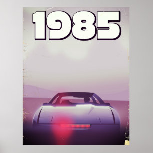1985 Vintage-Superauto-Plakat Poster