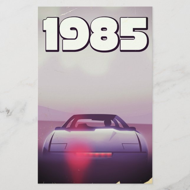 1985 Vintages Supercar-Poster Briefpapier (Vorderseite)