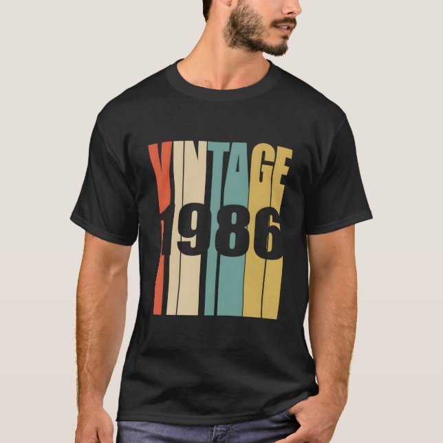 1986 37 Yrs Old Bday 1986 37Th T-Shirt (Vorderseite)