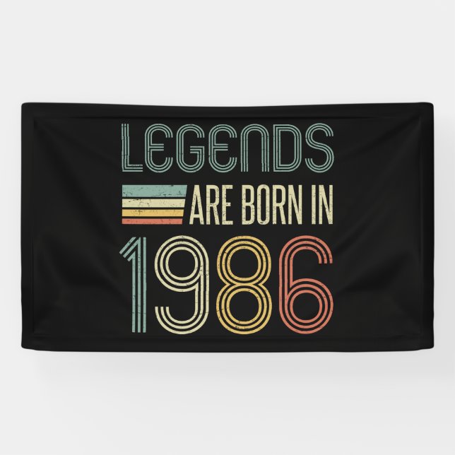 1986 40. Geburtstags-Legenden Banner (Horizontal)