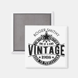 1986 40th Birthday Vintage Aged to perfection Magnet