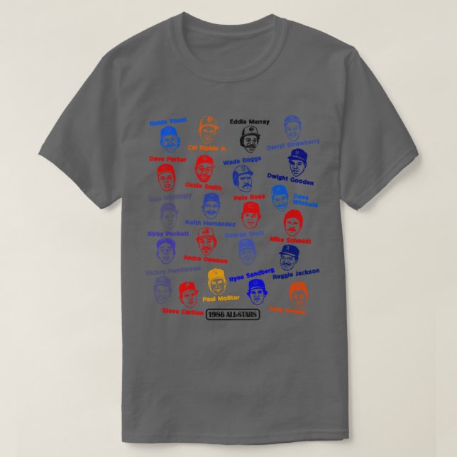 1986 Baseball AllStars T-Shirt (Design vorne)