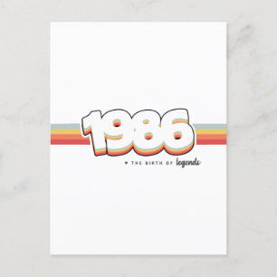 1986 Die Geburt von Legenden Postkarte