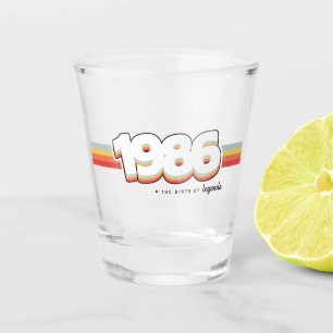 1986 Die Geburt von Legenden Schnapsglas