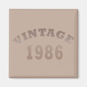 1986 geborenes elegantes modernes vintage Geburtst Magnet