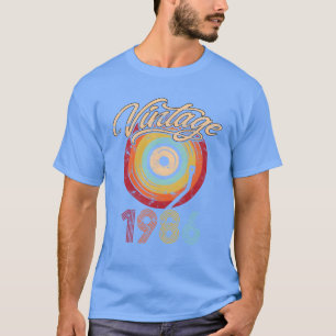 1986 Geburtstags Vinyl Vintage lustig T-Shirt