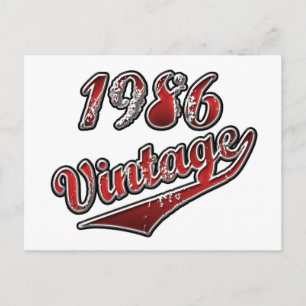 1986 Jahrgang Postkarte