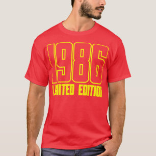 1986 Limited Edition Geburtstagsgeschenk T-Shirt