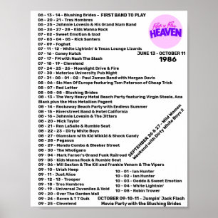 1986 TEIL 1 - ROCK'N'ROLL HEAVEN POSTER
