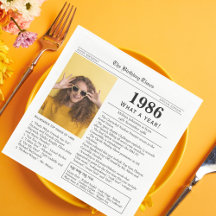 1986 Zeitung zum Geburtstag