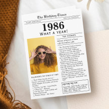 1986 Zeitungskarte