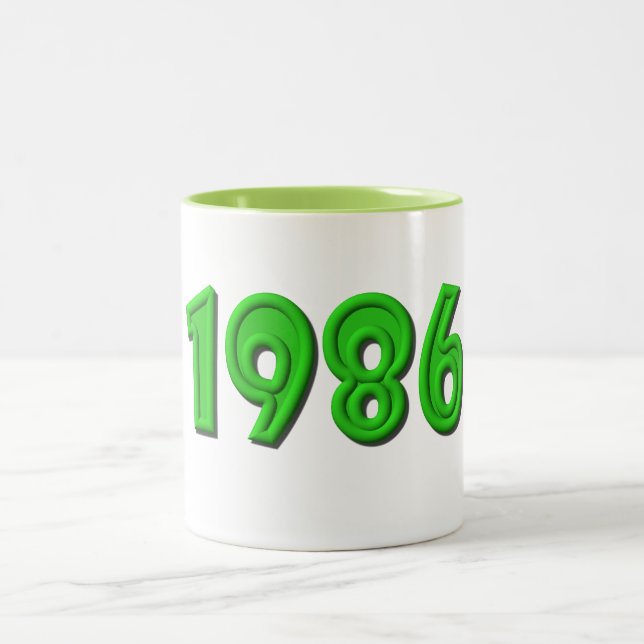 1986 ZWEIFARBIGE TASSE (Mittel)