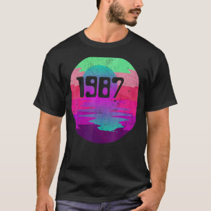 1987 35 Jahre alt Retro Disco 1987 35. Geburtstag T-Shirt
