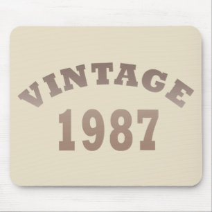 1987 geboren elegantes modernes vintage Geburtstag Mousepad