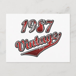 1987 Jahrgang Postkarte