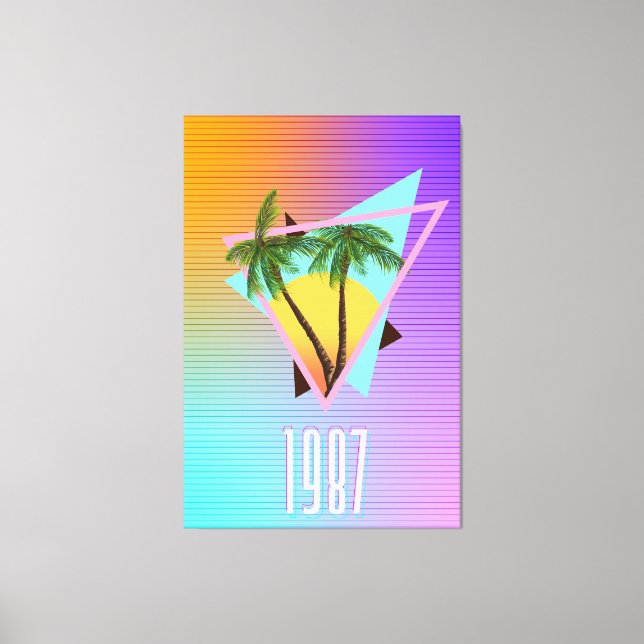 1987 Paradise-Logo Leinwanddruck (Vorderseite)