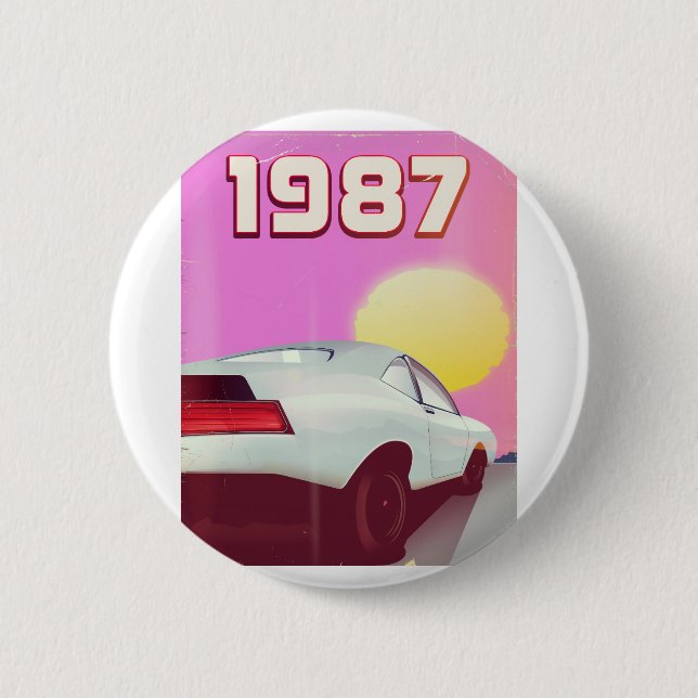 1987 Sportwagenposter Button (Vorderseite)