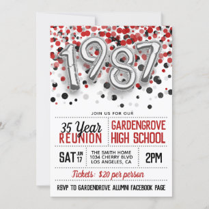 1987 Uni-Wiedersehen Einladung