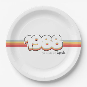 1988 Die Geburt von Legenden Pappteller