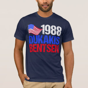 1988 Dukakis Bentsen Retro-Wahl T-Shirt