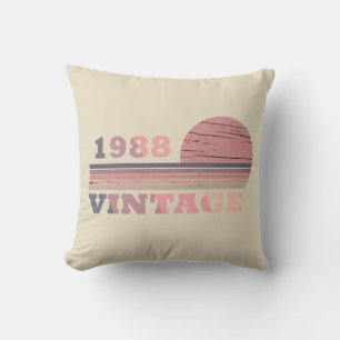 1988 geborenes elegantes modernes vintage Geburtst Kissen