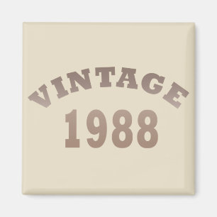 1988 geborenes elegantes Vintage-Geburtstagsfeier- Magnet