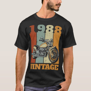 1988 Geborenes Vintages Motorrad-Geschenk Biker Mo T-Shirt
