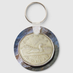 1988 Kanadier Loonie Schlüsselkette Schlüsselanhänger