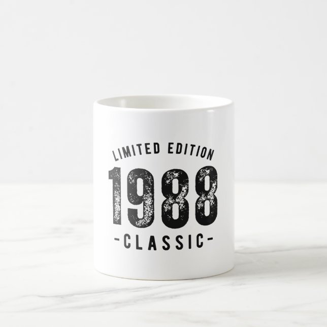 1988 klassisches Geburtsjahr Kaffeetasse (Mittel)