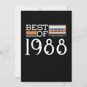 1988 Vintage 22 nd Birthday Anniversary Gift Einladung