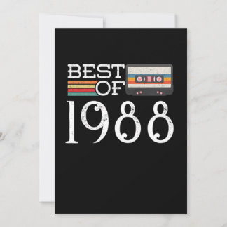 1988 Vintage 22 nd Birthday Anniversary Gift Einladung