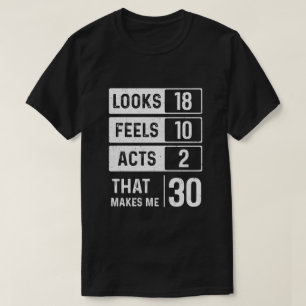 1989 30. Geburtstag sieht aus, als würden Taten d T-Shirt