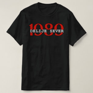 1989 Delije Sever Rot Weiß T-Shirt
