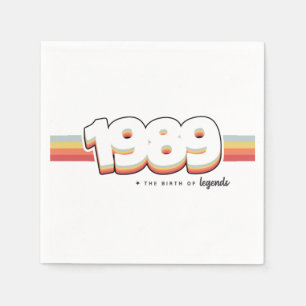 1989 Die Geburt von Legenden Serviette