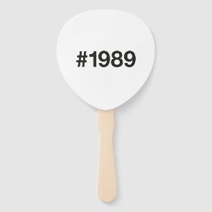 1989 Hashtag 36 Geburtstag Jahrestag Fächer
