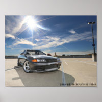 1989 NISSAN SKYLINE R32 GT-R-Poster