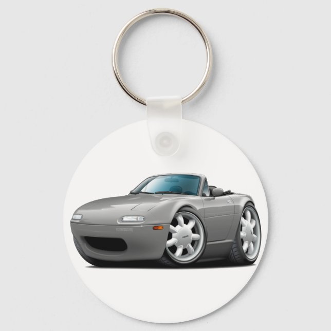1990-98 Miata Silver Car Schlüsselanhänger (Vorderseite)