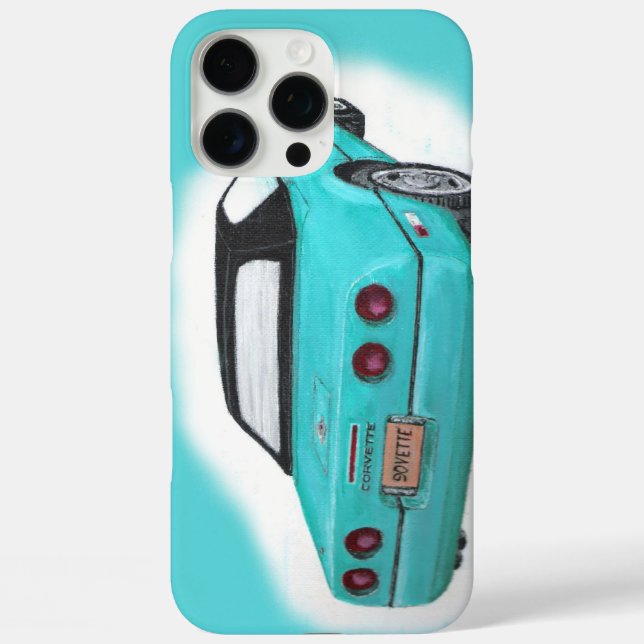 1990 Corvette Plakat Case-Mate iPhone Hülle (Rückseite)